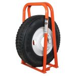 Wide-Base Portable Tire Inflation Safety Cage