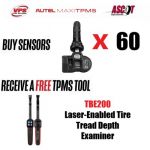 60 Autel Sensor TPMS + FREE TBE200
