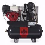 CHICAGO PNEUMATIC 13 HP Honda Gasoline Driven Two Stage Cast Iron 30 Gallon Air Compressor