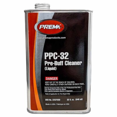 PREMA  Pre-Buff Rubber Cleaner Liquid 32 oz - PPC-32