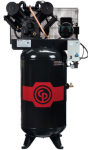 CHICAGO PNEUMATIC 7.5-HP Cast Iron Pump V-Style - 80 Gallons Tank PREMIUM PKG