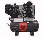 CHICAGO PENUMATIC 14 HP Kohler Gasoline Driven Two Stage Cast Iron 30 Gallon Air Compressor